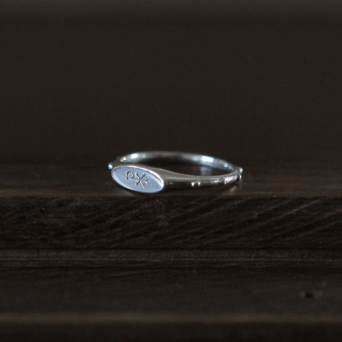 프리스카 실버 묵주반지 Prisca Rosary Ring,Silver