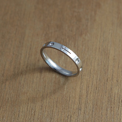 이지 아펙스 실버 묵주반지 EZ Apex Rosary Ring,Silver