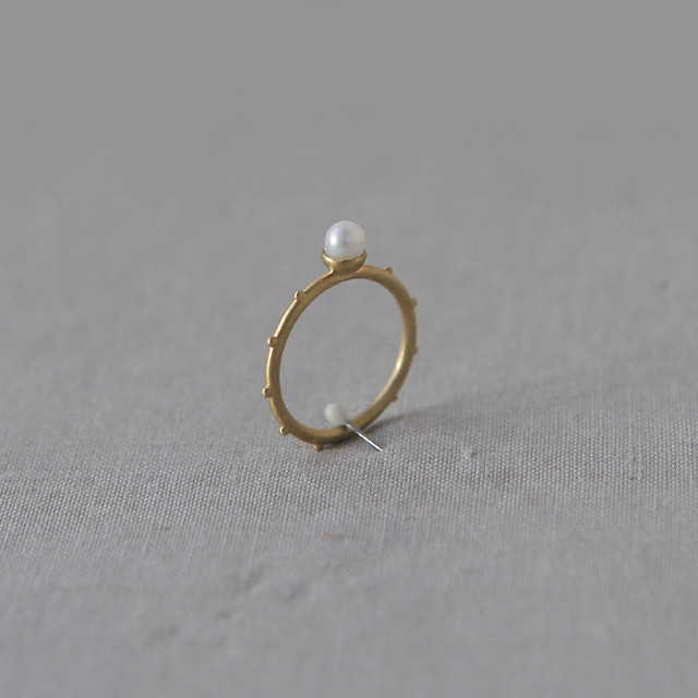 4mm 로로 진주 묵주반지 Roro Pearl Gold Rosary Ring,14K,18K