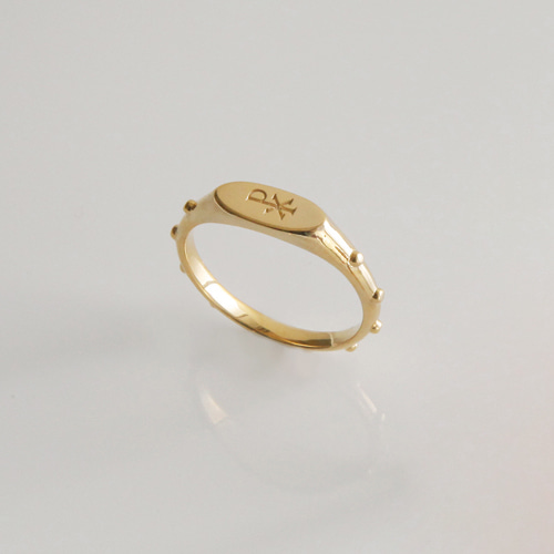 [M타입] 프리스카 골드 묵주반지 Prisca Gold Rosary Ring 14K,18K