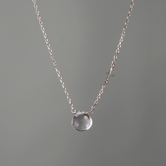 빌리디타스 라벤더 자수정 실버 목걸이 Viriditas Lavender Amethyst Necklace,Silver