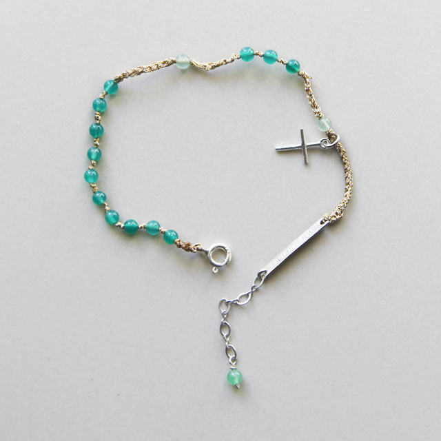필로메나 그린 오닉스 묵주팔찌 Philomena Green Onyx Rosary Bracelet