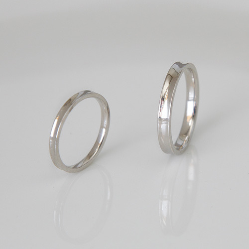 Arke Plain Silver Couple Ring 아르케 플레인 실버 커플링 