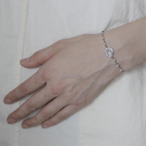 가브리엘 아마조나이트 실버 팔찌 Gabriel Amazonite Silver Bracelet
