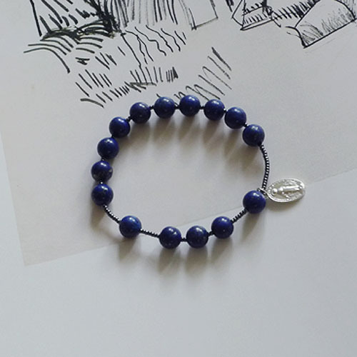 Lapis Lazuli Rosary Bracelet 라피스라줄리 묵주팔찌