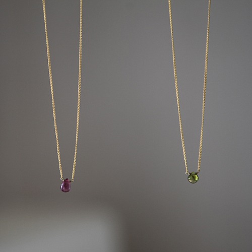 Small mica I necklace 스몰 미카 I 목걸이 14k gold