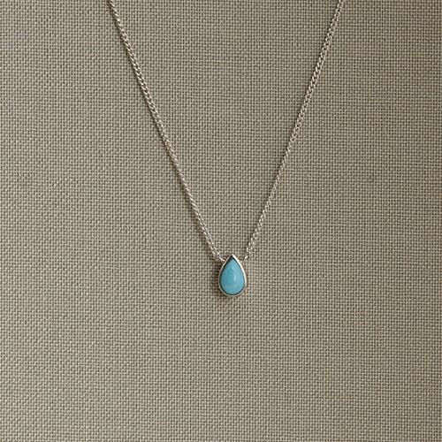 Lacrima turquoise necklace 라크리마 터키석 목걸이 14k 