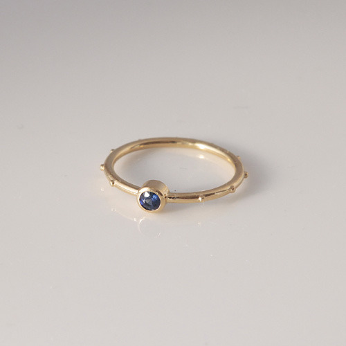 루미노 사파이어 골드 묵주반지 Rumino Sapphire Gold Rosary Ring 14K,18K